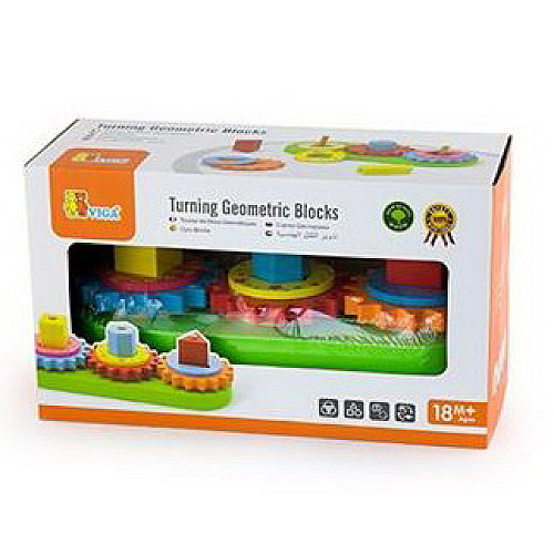 Развивающая игрушка Цветные шестеренки от Viga Toys