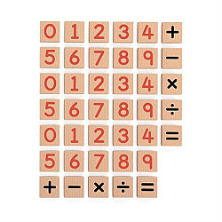 Обучающий магнитный набор Цифры и знаки (40 шт) от Viga Toys
