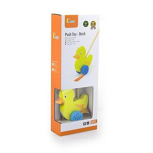 Розвиваюча іграшка каталка Каченя від Viga Toys