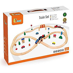 Развивающий набор Железная дорога (49 деталей) от Viga Toys