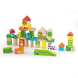 Строительный набор Зоопарк (50 шт) от Viga Toys