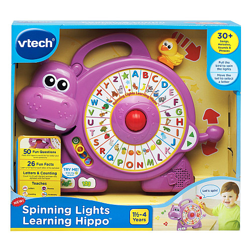 Розвиваюча музична іграшка спінер Бегемотик від VTech