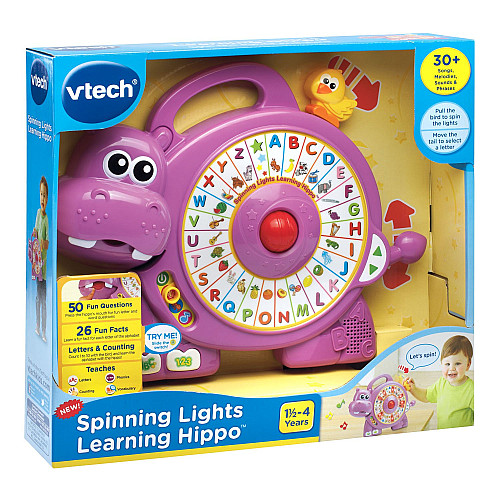 Розвиваюча музична іграшка спінер Бегемотик від VTech