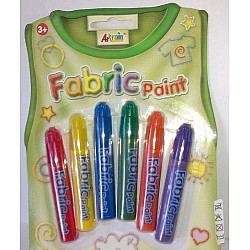 Набір для творчості Фарби для тканини на блістері (6 кольорів)