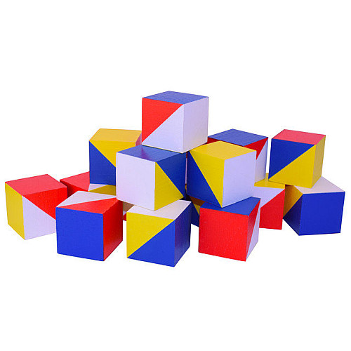 Дерев'яні кубики Нікітіна Склади візерунок 3х3 см