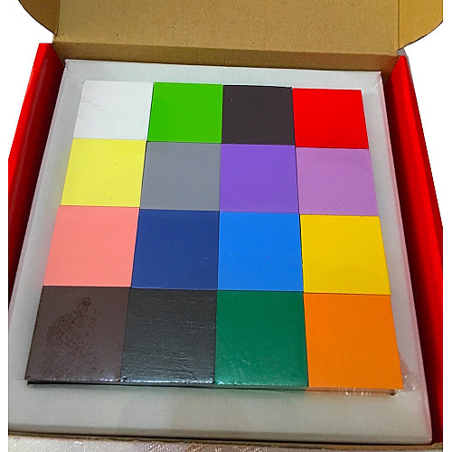 Дерев'яні кольорові кубики Монтессорі 16 шт