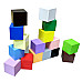 Деревянные цветные кубики Монтессори 16 шт