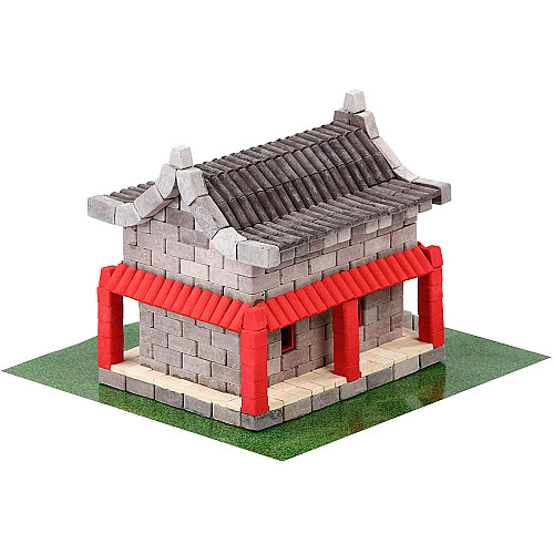 Развивающий конструктор из керамических кирпичиков Китайский домик (600 деталей) от Wise Elk
