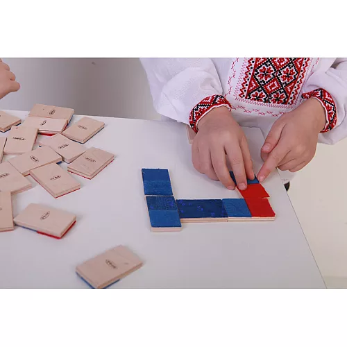 Развивающая дидактическая игра Сенсорное домино (30 шт) от Hega Развивающая дидактическая игра Сенсорное домино (30 шт) от Hega