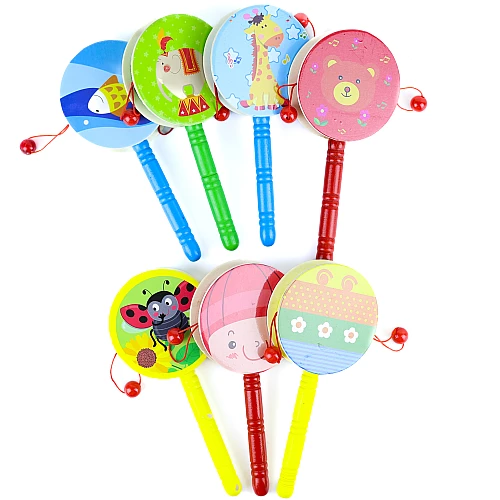 Музыкальная игрушка погремушка Животные (1 шт)