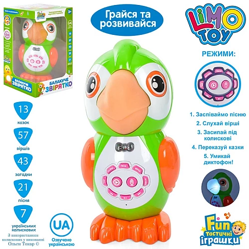 Интерактивная игрушка Попугай от LimoToy Интерактивная игрушка Попугай от LimoToy