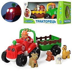 Развивающая игрушка Трактор с прицепом от LimoToy