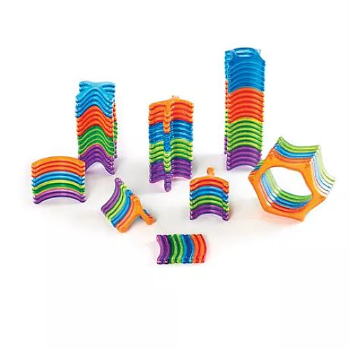 Магнітний набір Монтессорі Різнокольорові блоки (100 деталей) від Guidecraft