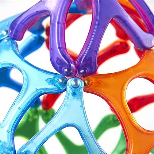 Магнітний набір Монтессорі Різнокольорові блоки (100 деталей) від Guidecraft