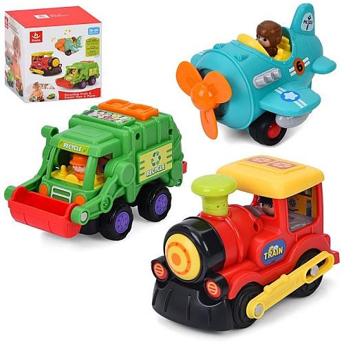 Розвиваючий набір Транспорт (3 предмети) від Hola Toys