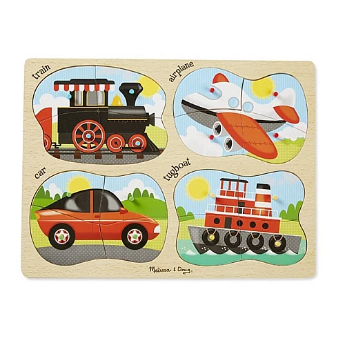 Развивающие пазлы 4 в 1 Транспорт от Melissa & Doug Развивающие пазлы 4 в 1 Транспорт от Melissa & Doug
