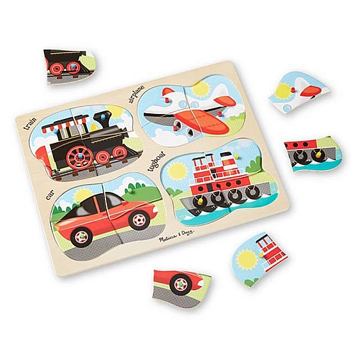 Развивающие пазлы 4 в 1 Транспорт от Melissa & Doug Развивающие пазлы 4 в 1 Транспорт от Melissa & Doug