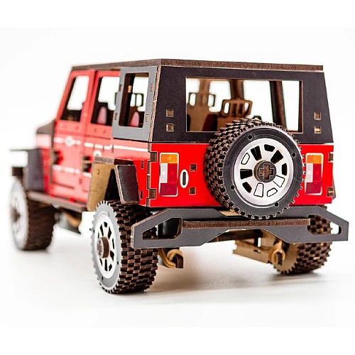 Дерев'яний 3D-конструктор Джип (162 деталі) від PuzzleOk