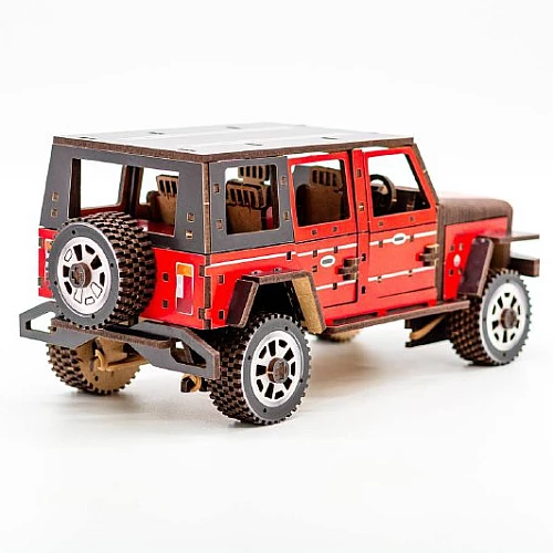 Дерев'яний 3D-конструктор Джип (162 деталі) від PuzzleOk