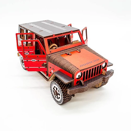 Дерев'яний 3D-конструктор Джип (162 деталі) від PuzzleOk