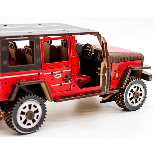 Дерев'яний 3D-конструктор Джип (162 деталі) від PuzzleOk