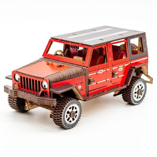 Дерев'яний 3D-конструктор Джип (162 деталі) від PuzzleOk