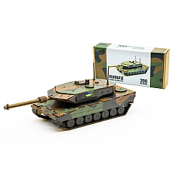 Дерев'яний 3D-конструктор Танк Леопард (206 деталей) від PuzzleOk