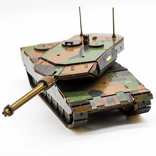 Деревянный 3D-конструктор Танк Леопард (206 деталей) от PuzzleOk