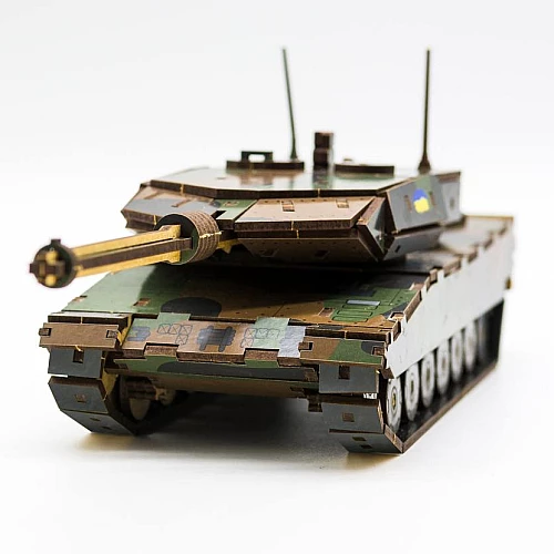 Деревянный 3D-конструктор Танк Леопард (206 деталей) от PuzzleOk