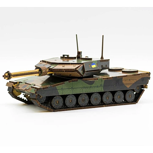 Деревянный 3D-конструктор Танк Леопард (206 деталей) от PuzzleOk