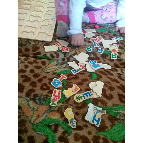 Розвиваючий набір дерев'яний Алфавіт (33 елемента)