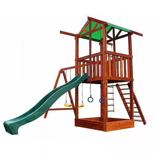 Дитячий ігровий комплекс Babyland-2 з гойдалками і гіркою Дитячий ігровий комплекс Babyland-2 з гойдалками і гіркою
