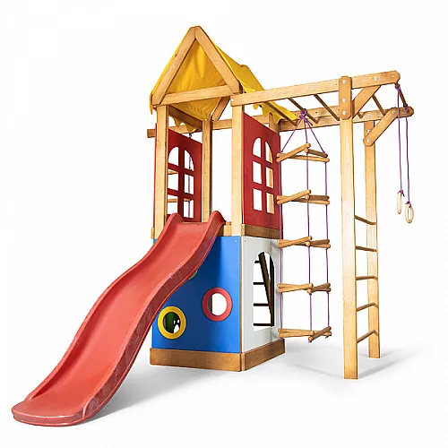 Дитячий ігровий комплекс Babyland-22 будиночок з гіркою Дитячий ігровий комплекс Babyland-22 будиночок з гіркою