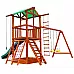 Детский деревянный игровой комплекс Babyland-3 с качелями