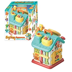 Развивающая игрушка Домик-бизиборд (звук / свет)