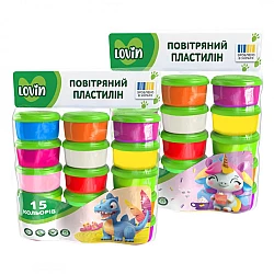 Набір для ліплення Повітряний пластилін (15 кольорів)