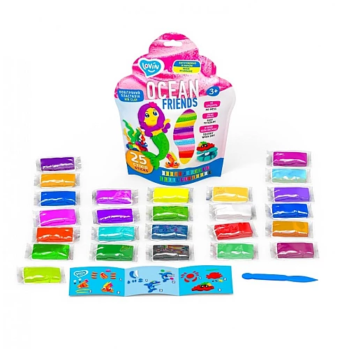 Набір для ліплення Повітряний пластилін (25 кольорів)