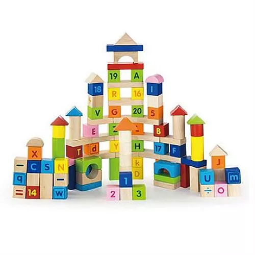 Будівельний набір Числа і алфавіт (100 шт) від Viga Toys Будівельний набір Числа і алфавіт (100 шт) від Viga Toys