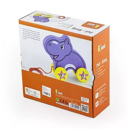 Розвиваюча іграшка каталка Бегемот від Viga Toys Розвиваюча іграшка каталка Бегемот від Viga Toys