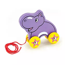 Развивающая игрушка каталка Бегемот от Viga Toys