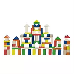 Строительный набор Цветные блоки (100 шт) от Viga Toys