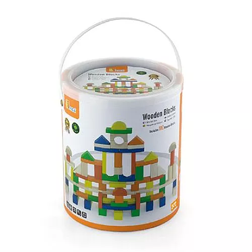 Набор Цветные блоки (100 шт) от Viga Toys Набор Цветные блоки (100 шт) от Viga Toys