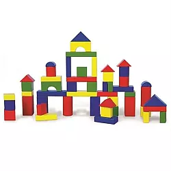 Строительный набор Цветные блоки (100 шт) от Viga Toys