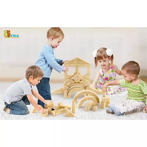 Строительный деревянный набор (48 шт) от Viga Toys Строительный деревянный набор (48 шт) от Viga Toys