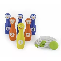 Развивающая игра 2-в-1 Боулинг и кольца от Viga Toys