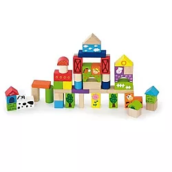 Строительный набор Ферма (50 шт) от Viga Toys