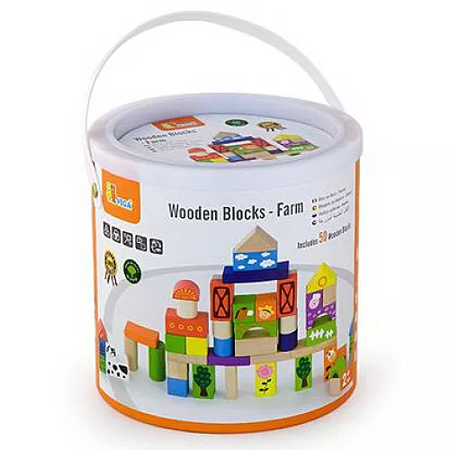 Строительный набор Ферма (50 шт) от Viga Toys