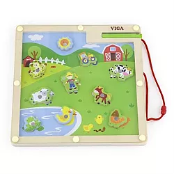 Магнитная настольная игра Ферма от Viga Toys