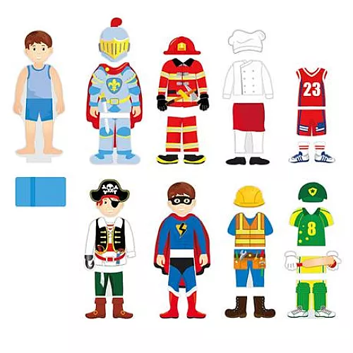 Розвиваючий магнітний набір Гардероб хлопчика від Viga Toys Розвиваючий магнітний набір Гардероб хлопчика від Viga Toys