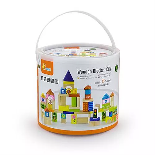Будівельний набір Городок (75 шт) від Viga Toys